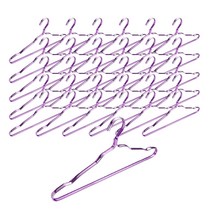 알루미늄 심플 옷걸이, 바이올렛, 50개입