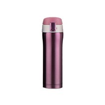 304 스테인레스 원터치 보온병, 샤인핑크, 450ml