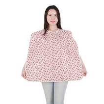 클린유니폼 방수 성인용 턱받이 목걸이형, 홍색 장미, 1개