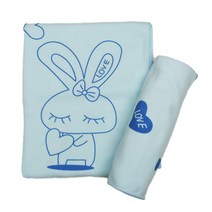 베로나 극세사 대형 비치타올, 블루, 2개
