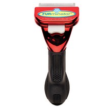 퍼미네이터 디쉐딩툴 반려동물 브러쉬 장모용 소, 메탈릭레드, 1개