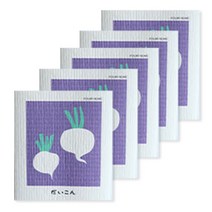 양손컴퍼니 다회용 종이행주 무우, 1개, 5개입