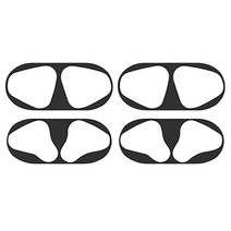 지구촌마트 애플 에어팟 2세대 무선 철가루 방지 스티커 2p, 블랙