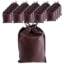 부직포 복주머니 더스트백 16 x 25 cm 25p, 브라운, 1개