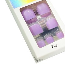 젤리팁 말랑 페디팁 24p + 미니 파일 + 우드스틱, 퍼플, 1개