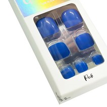 젤리팁 말랑 페디팁 24p + 미니 파일 + 우드스틱, 클래식 블루, 1개