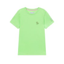 HAZZYS Clo’e floirat 여성용 자수장식 면 반팔티셔츠 HSTS1B474