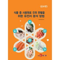 식품 중 사용원료 진위 판별을 위한 유전자 분석 방법:, 진한엠앤비, 식품의약품안전평가원, 진한엠앤비