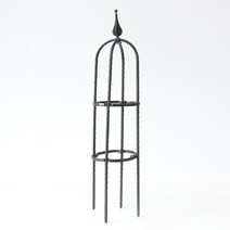 넝쿨식물 원형지지대 60cm 블랙, 1개