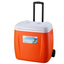 마음이음마켓 휴대용 아이스박스 49 x 45 x 51 cm, 오렌지, 55L