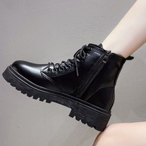 도도팩토리 여성용 싀드 레이스업 워커 부츠