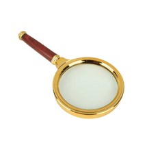하리코 손잡이 돋보기 60mm, 1개, 골드