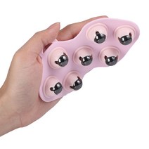 실리콘 마그네틱 볼 마사지, 1개, 연핑크