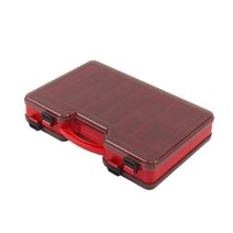 찐노마진몰 낚시 태클박스, 03 대형 더블 레이어 투명 레드