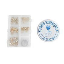 안공사더비즈 악세사리 부자재 세트 + 낚싯줄 0.4mm, 골드, 1세트