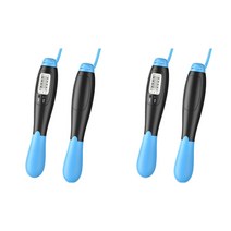 다쇼룸 스마트 자동 카운터 줄넘기 심플 2p, 블루