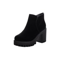 여성용 칠리데이즈 보드라운 벨벳 숏 싱글 첼시부츠