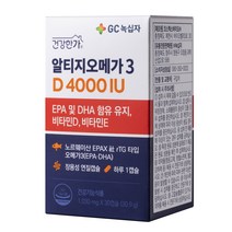 GC녹십자 건강한가 알티지 오메가3 D 4000IU 30.9g, 30정, 1개