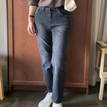 슈가펀 여성용 톤다운 데일리 데님팬츠