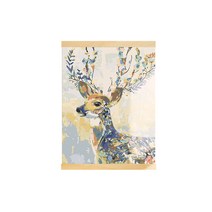 아트조이 DIY 행잉 명화그리기 족자형 40 x 50 cm, 컬러풀 꽃사슴