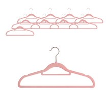 세이프탑 벨벳 옷걸이 42.5cm, 01  라이트 핑크, 10개입
