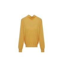 여성용 캐시미어 블렌드 카울넥 니트 풀오버