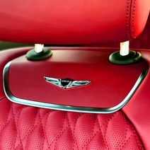 제플릭스 헤드레스트 전용 차량용 엠블럼, 크롬, 제네시스 GV70 / G70