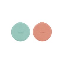 어뮤즈하우스 휴대용 원형 탁상거울 7.3 x 7.6 cm 2p, 랜덤발송