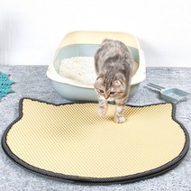 반려동물 요미 moa 고양이 얼굴 사막화매트, 베이지