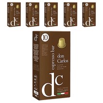 돈 카를로스 에스프레소 바 네스프레소 호환 캡슐커피, 52g, 6개