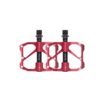 프로멘드 경량 와이드 자전거 MTB형 알루미늄 평페달, 레드, 2개