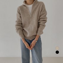 바블링브룩 여성용 마일드 골지 니트 집업