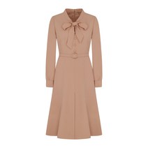 리본 플레어 원피스