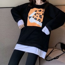 루나글램 임산부 표범 맨투맨 pom211