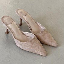 슈가펀 여성용 비긴즈 스웨이드 데일리 뮬 7cm