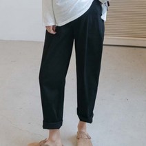 면 스트레이트 임산부 바지