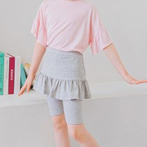 릴리푸리 여아용 플레어 5부 치마레깅스