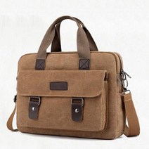 ajj 다기능 빈티지 노트북 서류 가방, 03 커피