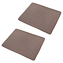 반려동물 올하이 실크 쿨매트 2p, 02 네잎 클로버 브라운