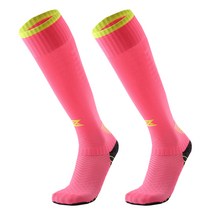 SNF 미끄럼방지 두꺼운 바닥 축구양말 2p, 06 핑크옐로우