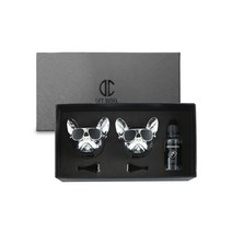 디씨네트워크 차량용 불독 방향제 유광실버 2개 오일향, 1세트, 가든스윗피