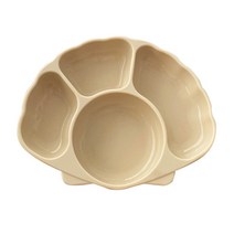 티지엠 실리콘 조가비 흡착식판, 단품, 베이지