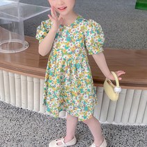 오렌지다몸 여아용 등트임 리본 구절초 원피스