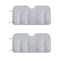 생활소담 은박 차량용 햇빛가리개 암막, 130 x 60 cm, 2개