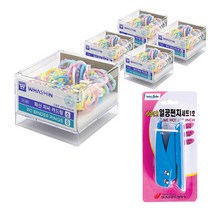 화신 피씨 카드링 리치팩 소 5p + 일공 펀치Q 블리스터 팩 랜덤발송 세트, 1세트