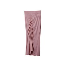 이브엔 슬림 셔링 언발 롱 스커트 SK4705K26