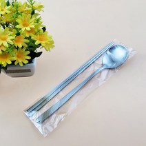 키친아트 모던 후레쉬 샌딩 수저세트, 실버, 숟가락 4p + 젓가락 4p