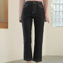 빼빼 여성용 세이디 히든밴딩 스판 스티치 생지 청바지