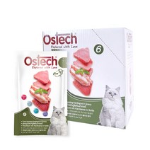 오스테크 캣 울트라 그레이비 파우치 참치 70g, 참치 + 게맛살 혼합맛, 12개
