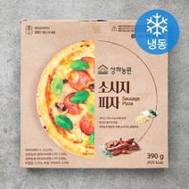 상하농원 소시지 피자 (냉동), 1개, 390g
